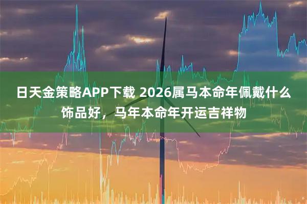 日天金策略APP下载 2026属马本命年佩戴什么饰品好，马年本命年开运吉祥物