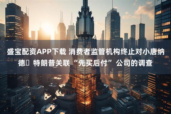 盛宝配资APP下载 消费者监管机构终止对小唐纳德・特朗普关联 “先买后付” 公司的调查